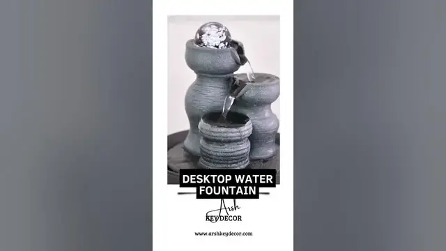 Video thumbnail for Indoor Desktop Water Fountain | Home Decor #shorts