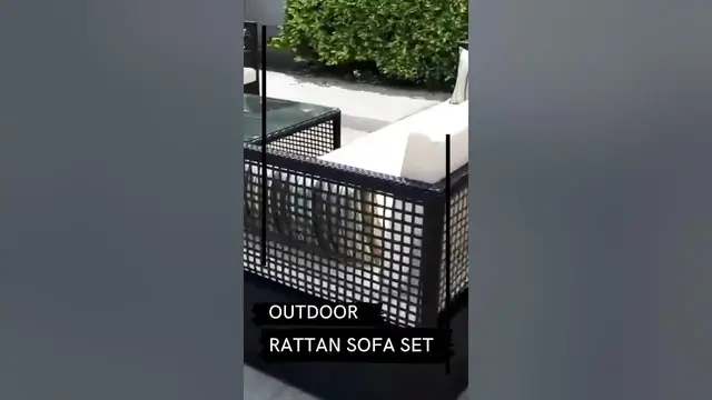 Video thumbnail for Outdoor Rattan Sofa Set | Furniture #shorts