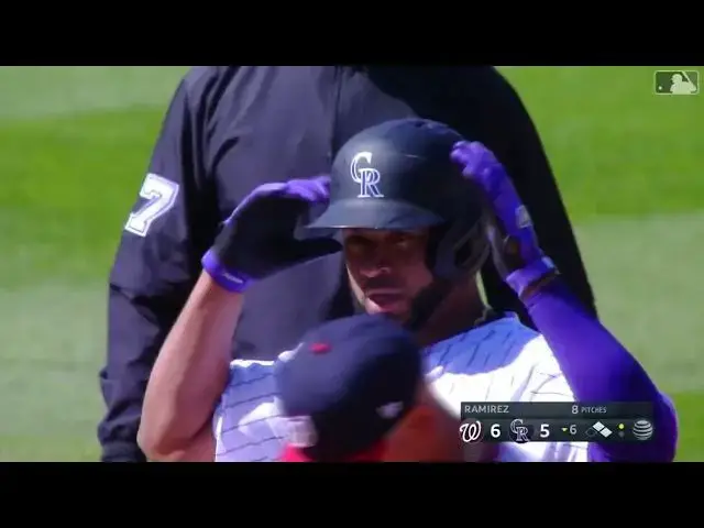 'Video thumbnail for Elias Diaz CRANKS a RBI Double! | Colorado Rockies | 4/9/2023'