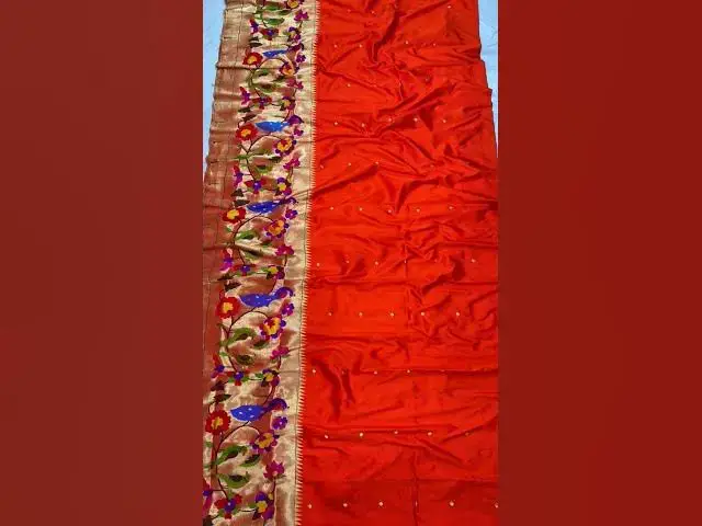 Video thumbnail for unstitched paithani Lehenga  पैठणी  लह॑गा#lehenga #lehengalove