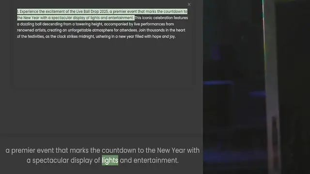 Video thumbnail for 1. Experience the excitement of the Live Ball Drop 2025, a premier event that marks the countdown to the New Year with a spectacular display of lights and entertainment. This iconic celebration features a dazzling ball descending from a t
