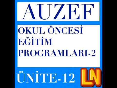 Video thumbnail for Okul Öncesi Eğitim Programları 2 Ünite 12