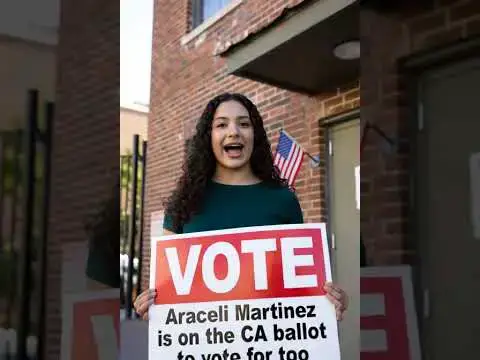 Video thumbnail for Araceli Martinez is on the CA ballot you can vote for, and Spencer Pratt too #california #elections