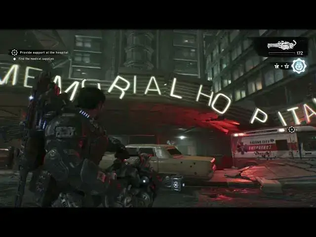 Video thumbnail for Gears of War: E-Day - Act 3 Chapter 3 Slay Gorehook Drone | Landa Memorial Hospital Evacuation Order