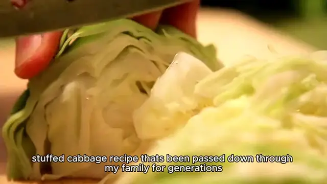 Video thumbnail for stuffed cabbage recipe