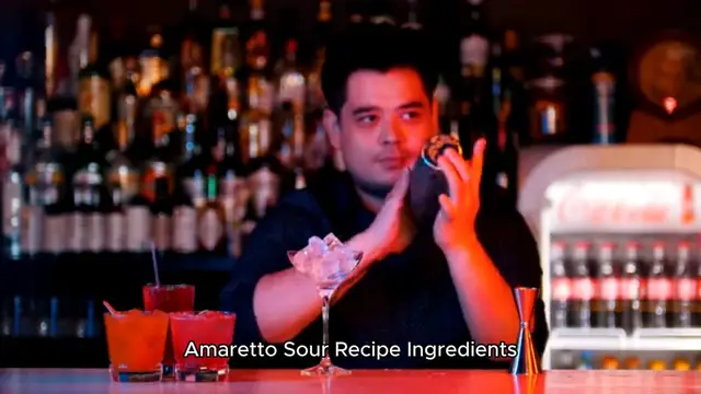 Video thumbnail for Amaretto sour drink recipe