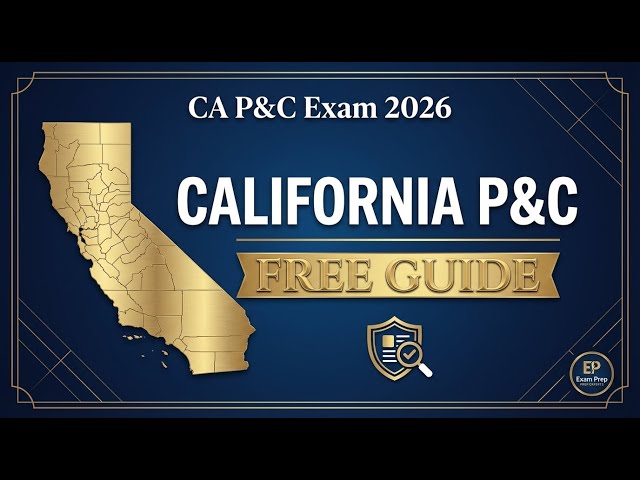 Video thumbnail for California Property & Casualty Insurance Exam 2026: Complete Study Guide (FREE)