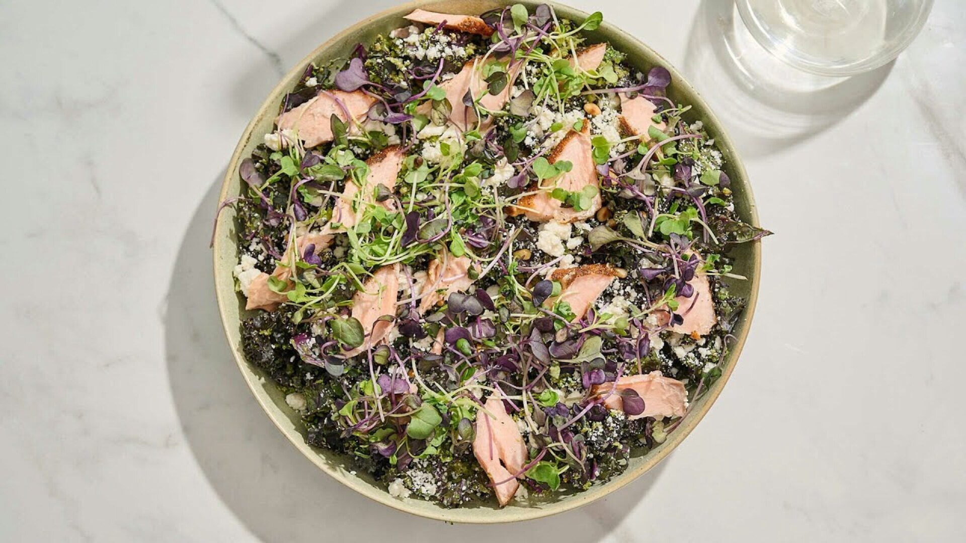 Video thumbnail for Riced Broccoli Salad With Salmon Recipe