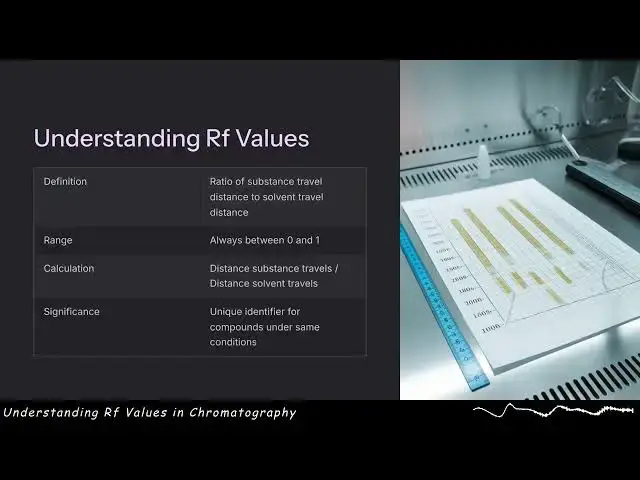 Video thumbnail for Understanding Rf Values in Chromatography - GL Explains