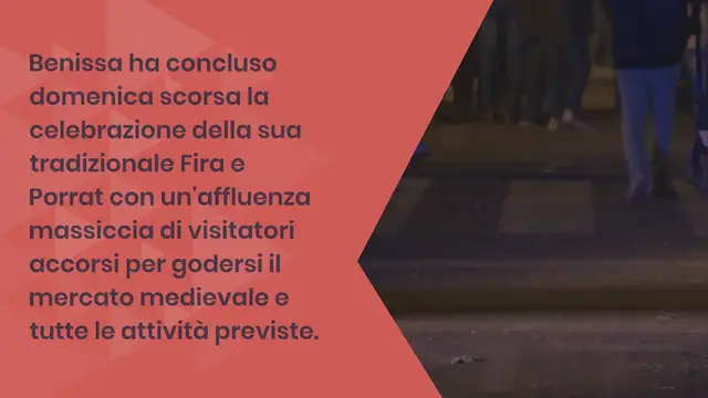 Video thumbnail for Il mercato medievale dà il tocco finale alla Fira i Porrat de Benissa 2024: