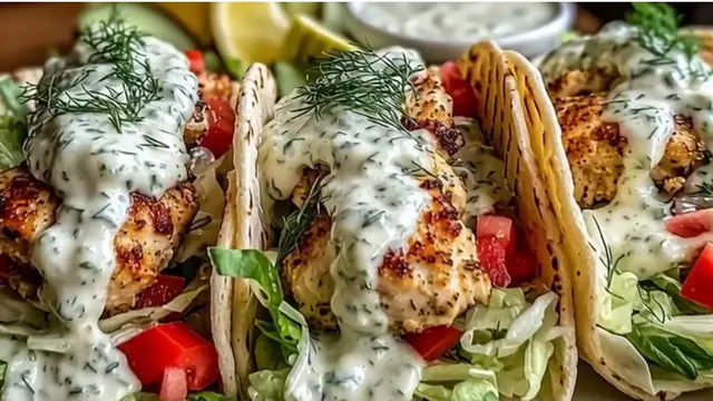 Video thumbnail for Dill Pickle Ranch Smash Chicken Tacos Recipe | Easy Flavorful Taco Recipe