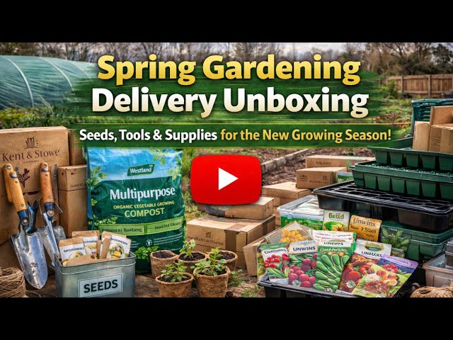 Video thumbnail for Spring Gardening Delivery Unboxing | Seeds, Tools & Supplies for the New Growing Season!
