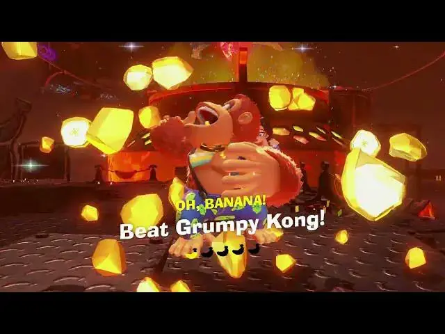 Video thumbnail for Donkey Kong Bananza - Canyon Layer: Talk To Grumpy Kong (Gives Key) Enter Sublayer 301 Banandium Gem