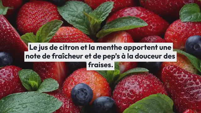 Video thumbnail for Confiture de fraises à la menthe