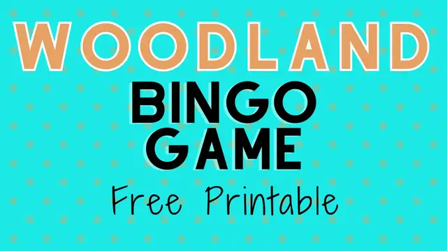 Video thumbnail for Woodland Bingo Printable