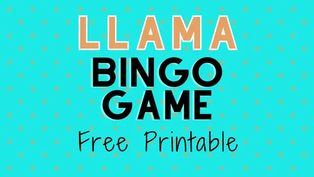 Video thumbnail for llama bingo free printable