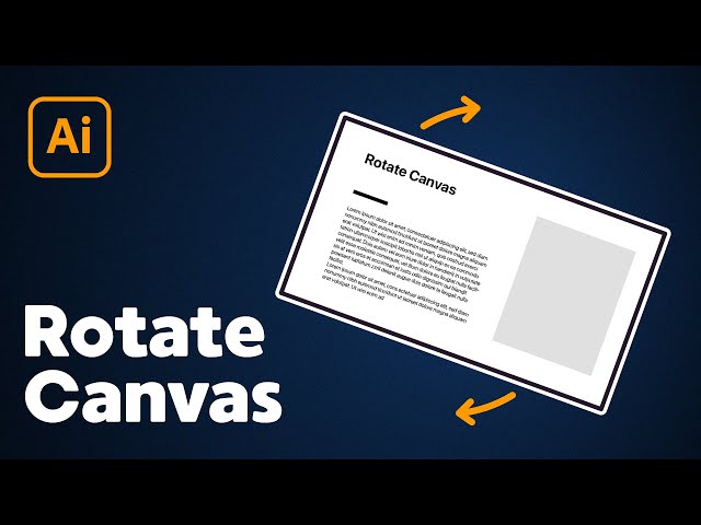 Video thumbnail for How to Rotate Canvas View in Illustrator