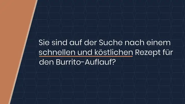 Video thumbnail for Leckerer Burrito-Auflauf – Einfaches Rezept & Tipps