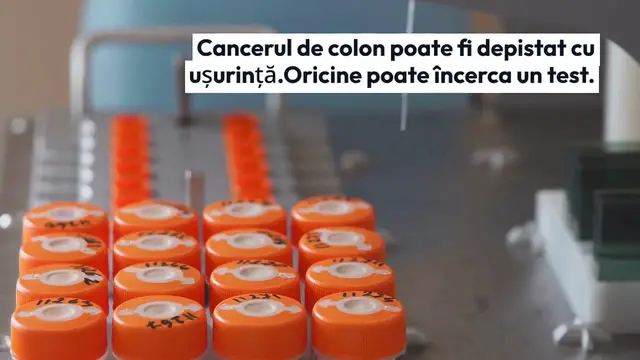 Video thumbnail for Cancerul de colon poate fi depistat cu ușurință. Oricine poate încerca un test.