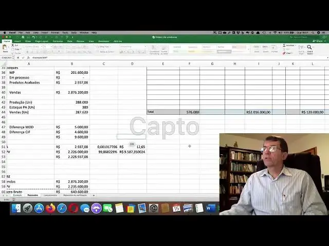 Video thumbnail for Mod 3 Custeio por Ordem de Produção: Exemplo Lanchonete Parte 2B