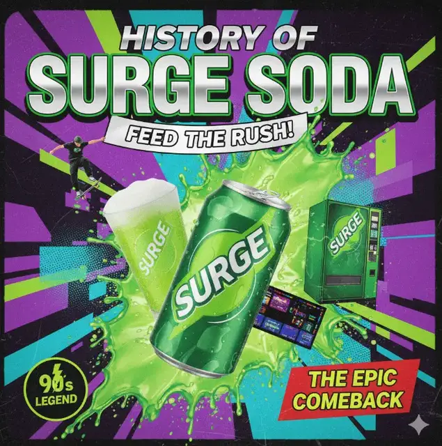 'Video thumbnail for The history of Surge soda'