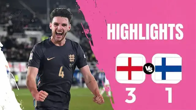Video thumbnail for England vs Finland (3:1) EXTENDED HIGHLIGHTS & All Goals | UEFA Nations League 2024/25