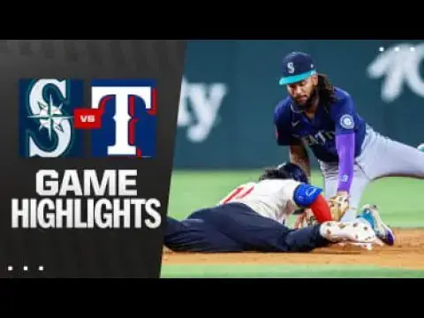 'Video thumbnail for Seattle Mariners at Texas Rangers Full-Game Highlights! | 06/27/2025'