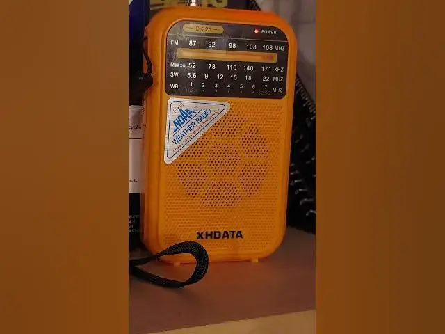 Video thumbnail for XHDATA D-221 FM/MW/SW/WX Pocket Radio - KWO35 @ 162.550 MHz