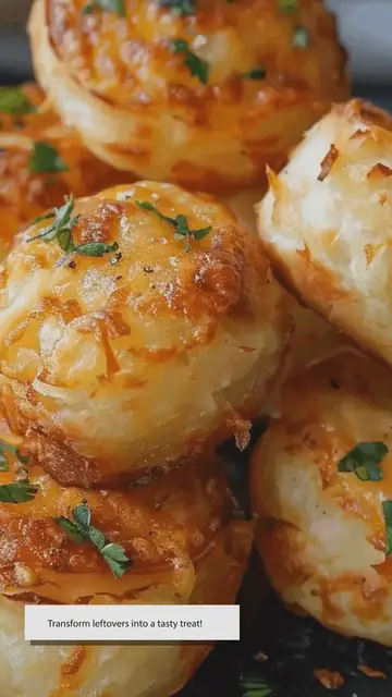 'Video thumbnail for Easy Leftover Mashed Potato Cheese Puffs Recipe'