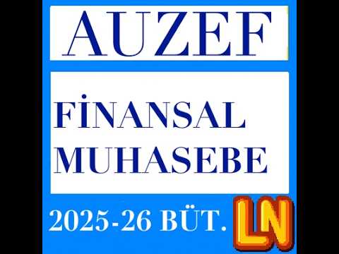 Video thumbnail for Finansal Muhasebe 2025-2026 Bütünleme Soruları