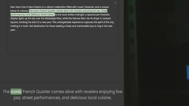 Video thumbnail for New Year's Eve in New Orleans is a vibrant celebration filled with music, fireworks, and a unique blend of cultures. The iconic French Quarter comes alive with revelers enjoying live jazz, street performances, and delicious local cuisine.