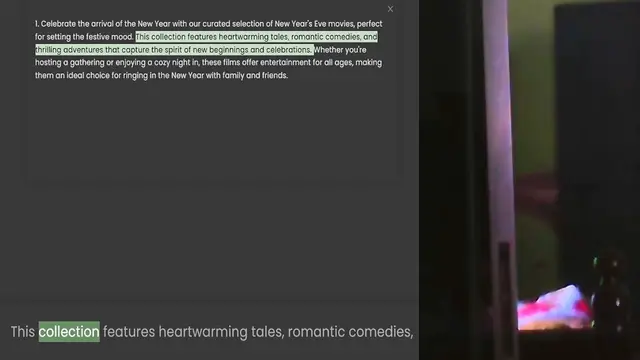 Video thumbnail for 1. Celebrate the arrival of the New Year with our curated selection of New Year's Eve movies, perfect for setting the festive mood. This collection features heartwarming tales, romantic comedies, and thrilling adventures that capture the