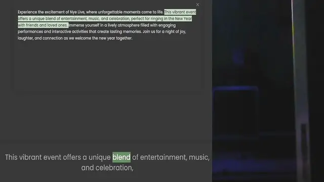 Video thumbnail for offers a unique blend of entertainment, music, and celebration, perfect for ringing in the New Year with friends and loved ones. Immerse yourself in a lively atmosphere filled with engaging performances and interactive activities that cre