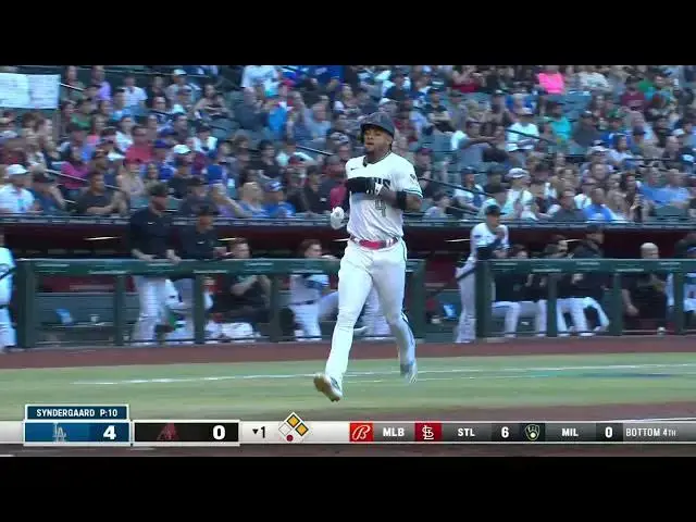 'Video thumbnail for Lourdes Gurriel Jr SMACKS a RBI Double, Scoring Ketel Marte! | Arizona Diamondbacks | 4/8/2023'