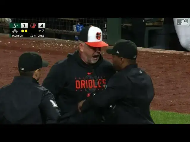 'Video thumbnail for Cedric Mullins and Brandon Hyde EJECTED For Arguing with Umpire! | Baltimore Orioles | 4/10/2023'