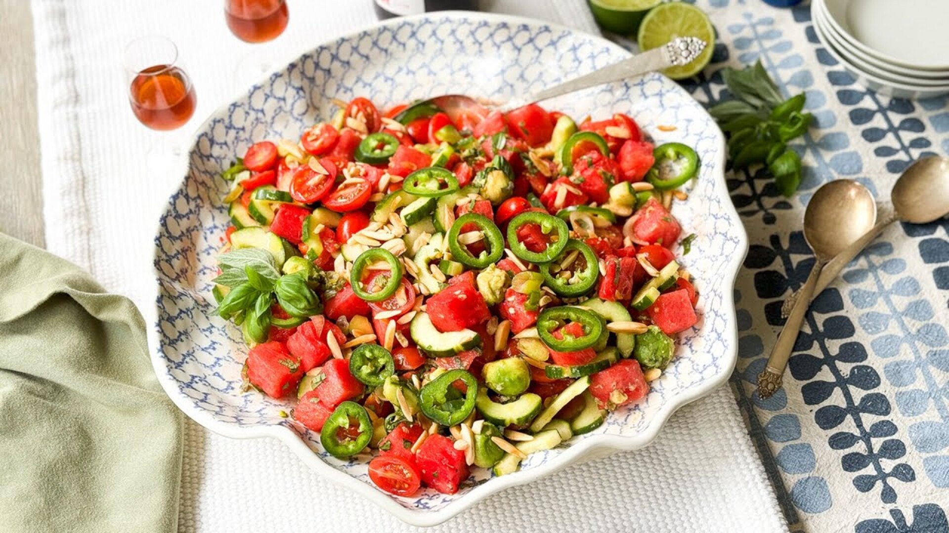 Video thumbnail for Deconstructed Watermelon Gazpacho Salad Recipe