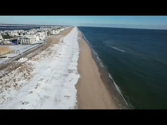 Video thumbnail for Over Mantoloking’s Beach After the Snow