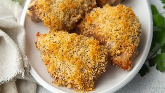 Video thumbnail for Crispy Baked Deviled Chicken Thighs Recipe