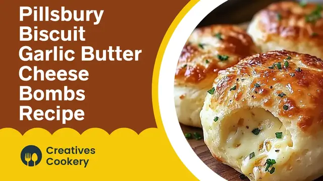 Video thumbnail for Pillsbury Biscuit Garlic Butter Cheese Bombs Recipe
