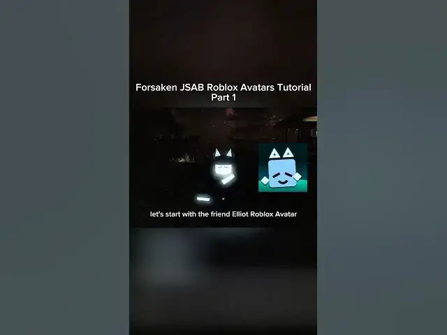 'Video thumbnail for Friend Elliot Roblox Avatar Tutorial #shorts #roblox #forsaken'