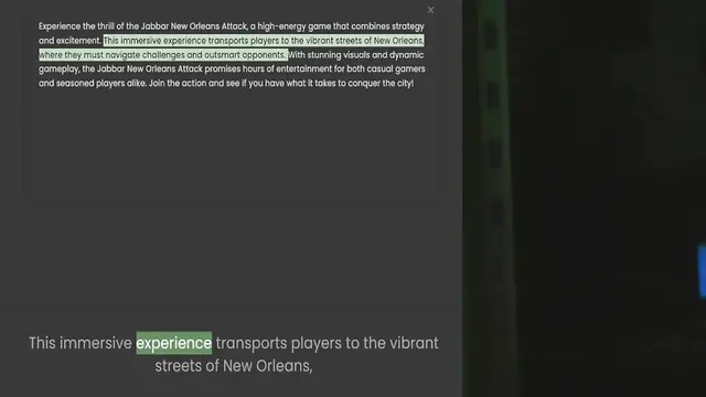 Video thumbnail for Experience the thrill of the Jabbar New Orleans Attack, a high-energy game that combines strategy and excitement. This immersive experience transports players to the vibrant streets of New Orleans, where they must navigate challenges and