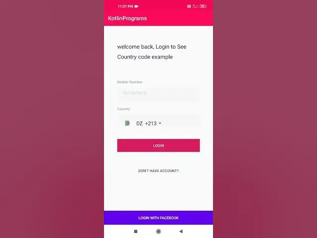 Video thumbnail for Kotlin Country code Picker