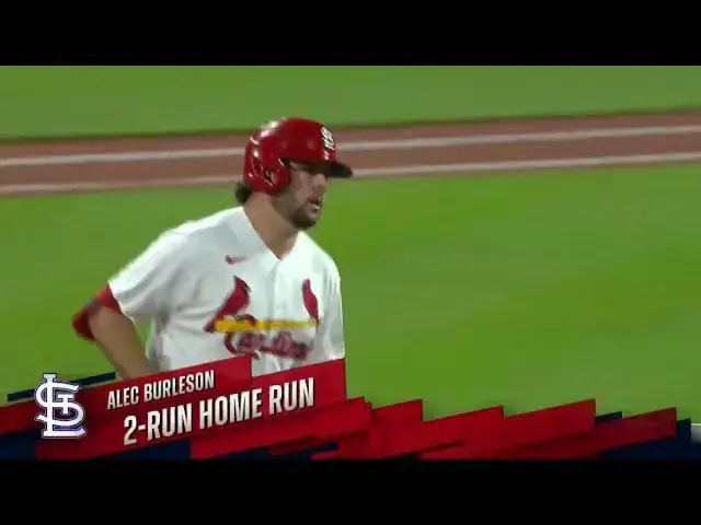 'Video thumbnail for Alec Burleson CRANKS a Two-Run Home Run! | 2nd HR of 2023! | St. Louis Cardinals | 4/17/2023'