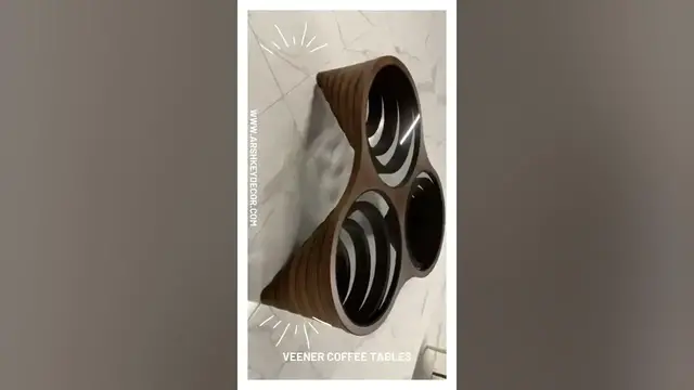 Video thumbnail for Natural Walnut Veener Coffee Tables | Furniture #shorts