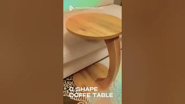 Video thumbnail for Lord C Shape Coffee Table | Living Room Furniture #shorts