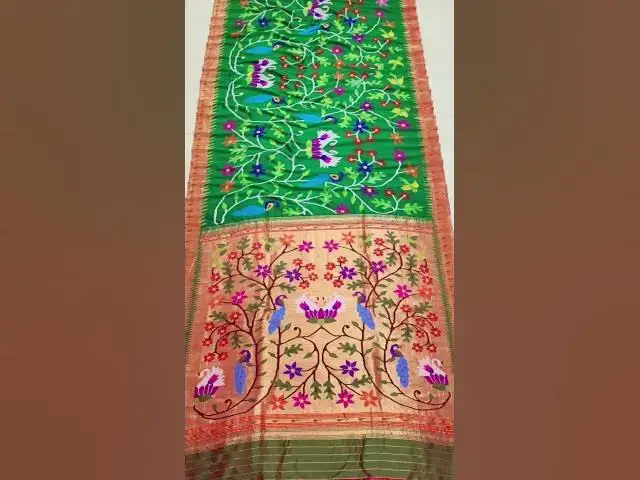 Video thumbnail for Allover work paithani sarees #paithani #indianhandlooms #purehandlooms