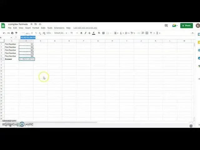 Video thumbnail for How to create complex formulas using order of operations