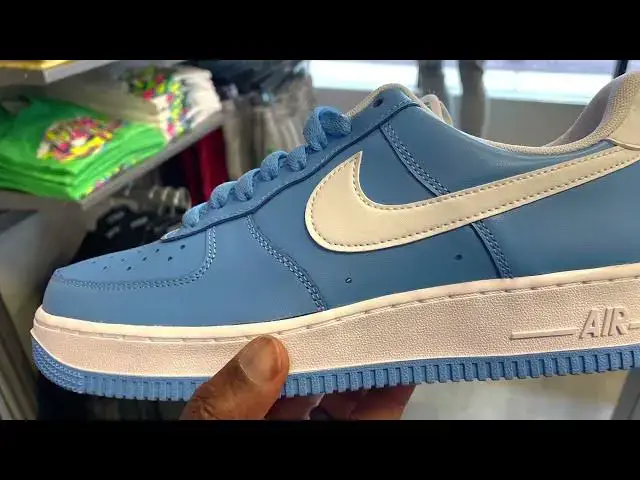 'Video thumbnail for Quick Look At The Air Force 1 Low University Blue UNC & Buy It Now'