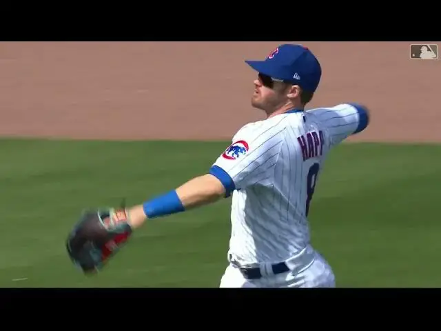 'Video thumbnail for Ian Happ MAKES a Leaping Catch! | Chicago Cubs | 4/9/2023'