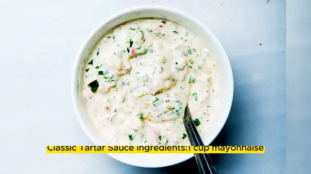 Video thumbnail for Qucik And Easy Tartar Sauce Recipe